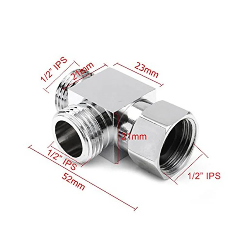 Rolya G1/2 &quotлатунь хром 3 Way Diverter T образный адаптер клапан для ванной туалета Биде