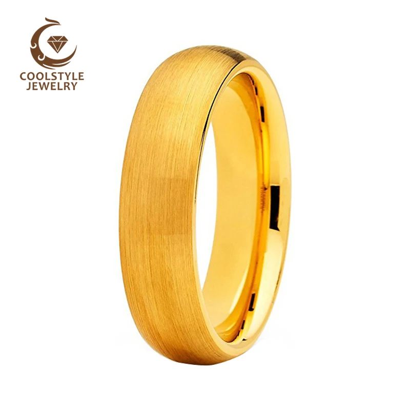 Обручальное кольцо 6 мм с атласной отделкой для мужчин и женщин|wedding band ring|band