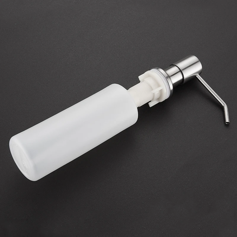  Sus304 stainless steel sink soap dispenser kitchen detergent bottle sink accessories presser - 32916582266