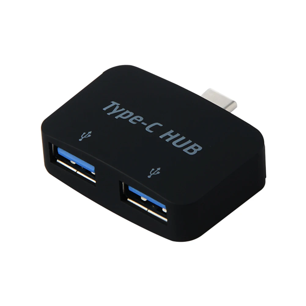 Портативный USB3.1 тип-c на 2 порта разветвитель USB 3,0 OTG концентратор пластиковый адаптер для сотового телефона ПК компьютера планшета