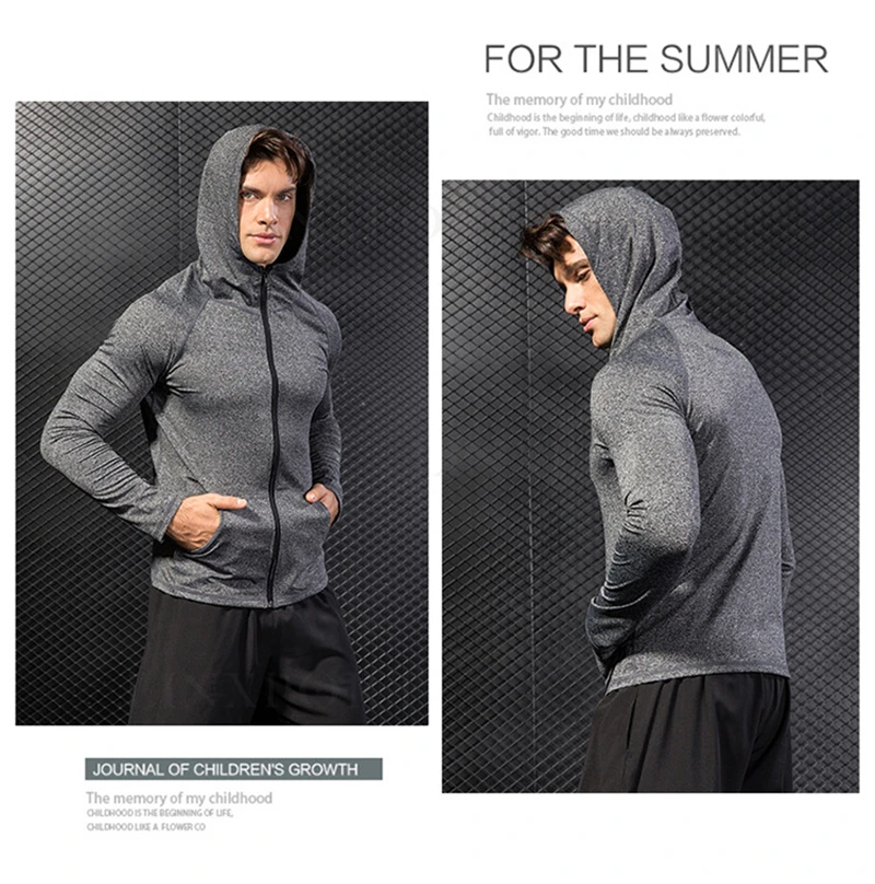 secagem rápida terno de pista camisas com zíper
