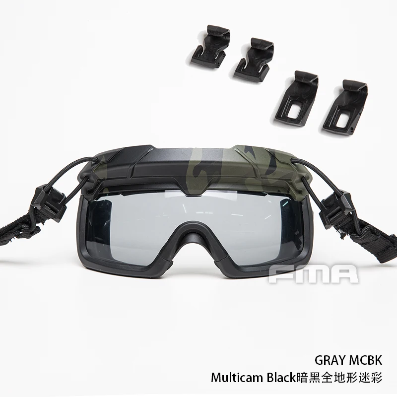 Tactical Helmet Safety Goggles GRAY Tactical riot goggles FOR all ARC guides with OPS-CORE specs Helmet