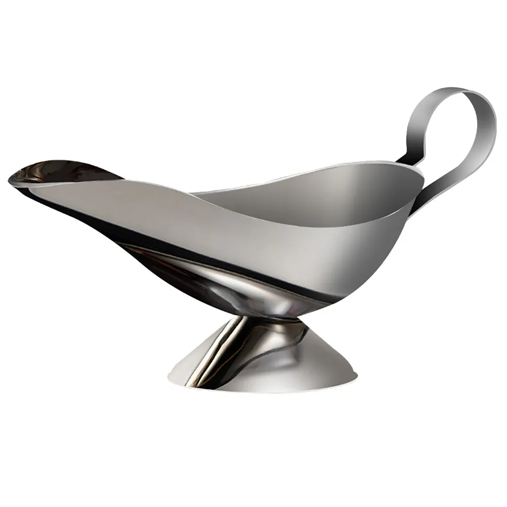 

Gravy Boats Stainless Steel Restaurant Kitchen Seasoning Dish Clip Tomato Sauce Salt Vinegar Flavor Spices Creative 1J3