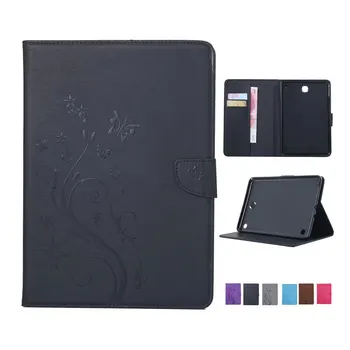 

Butterfly Pattern Leather Case for Samsung Galaxy Tab A 8.0 T350 SM-T355 P350 P355 TPU Card Solt Tablet Case+Film+Stylus Pen