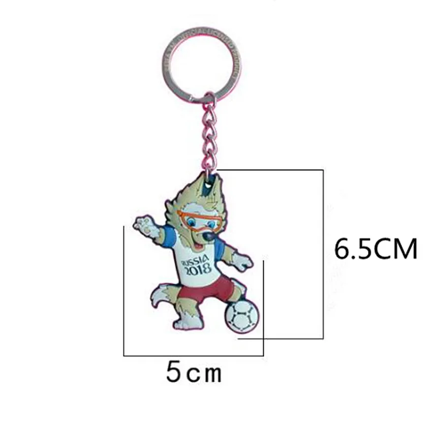 02 Fifa World Cup Mascot Toy Key Ring Figure Doll Character Collection Item