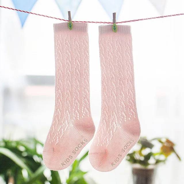 Детские головные уборы hpbbkd, носки для маленьких девочек хлопковые Дышащие носки для малышей 1-24 месяцев нескользящие носки для новорожденных девочек CS.31 - Цвет: Розовый