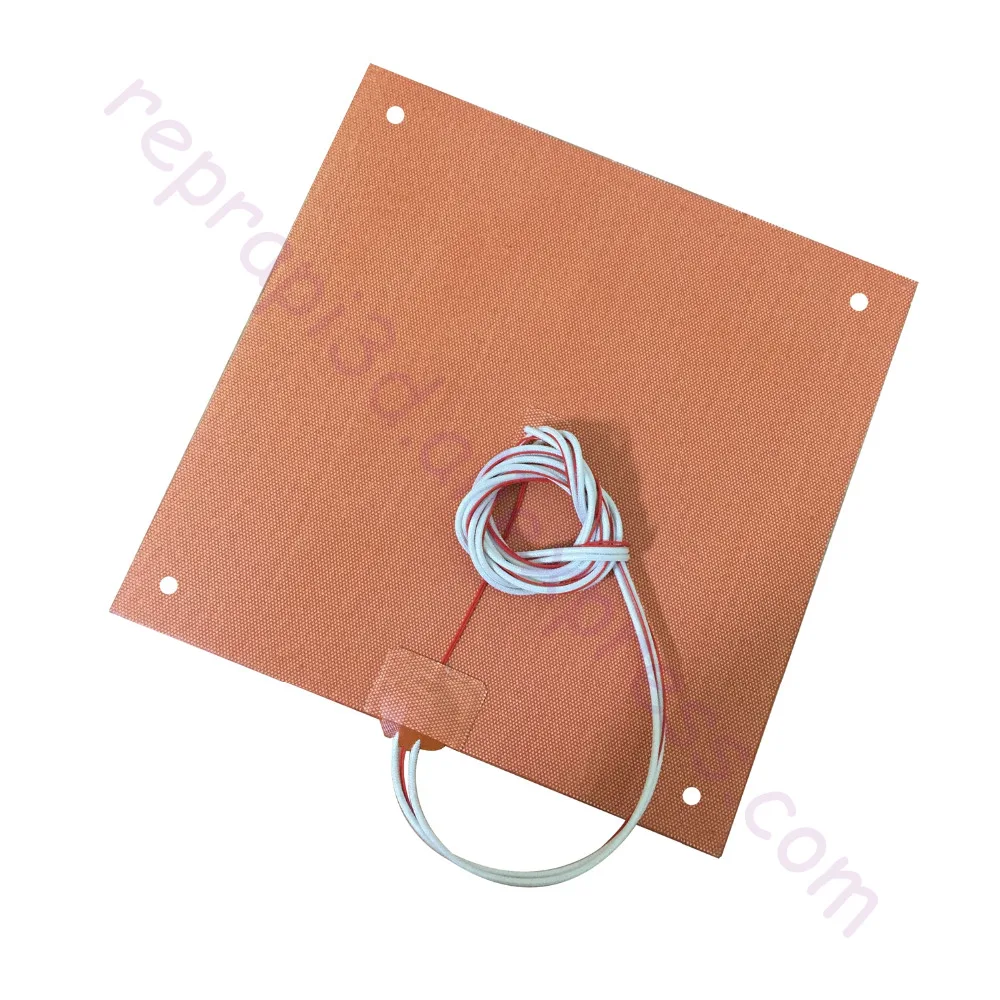 Beste USA Materiaal! CR10 S4 Siliconen Heater Pad 400x400mm voor Creality CR 10 S4 3d printer Bed w Gaten, Adhesive Backing, Thermistor