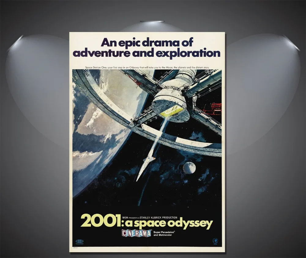 

2001: A Space Odyssey Vintage Movie Poster Wall Decor12x18 24x36 inch