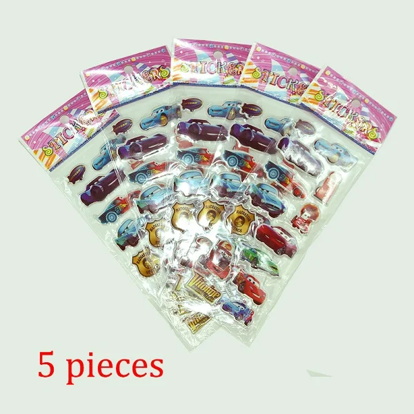 5 pcs sticker Подлинный Свинка Пеппа большой размер 4 шт/набор свинка семья плюшевая мультяшная плюшевая кукла животного для детей Рождественский подарок игрушки - Цвет: 5 pcs sticker