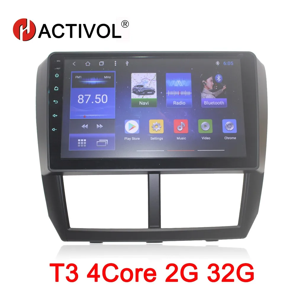 HACTIVOL " Восьмиядерный 2G ram 32G Автомобильный dvd gps навигатор для Subaru Forester Impreza 2008-2012 Android 8,1 автомобильный Радио wifi карта - Цвет: T3 4Core 2G 32G