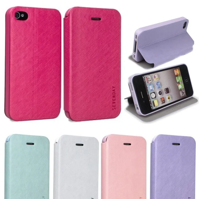 Original PIPILU New Arrival Leather Stand Mobile Phone Cases Pouch Shell for iphone 4 4S Flip Cover Cell Phones Bag Housing Case |