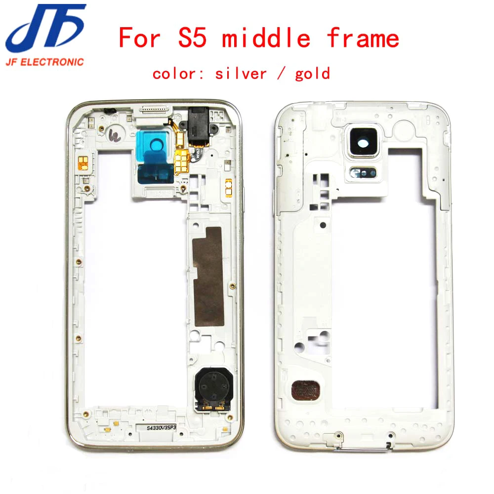 

10pcs/lot LCD Middle Plate Housing Frame Bezel Camera Cover For Samsung Galaxy S5 i9600 G900F G900M G900H G900P