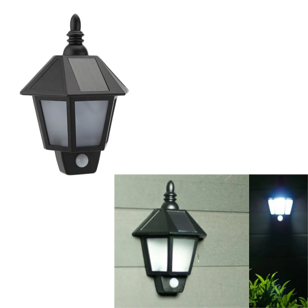 Us 15 99 30 Off Adeeing Pir Infrared Motion Light Sensor Solar Power Panel Outdoor Led Wall Yard Lamp White Warm On In