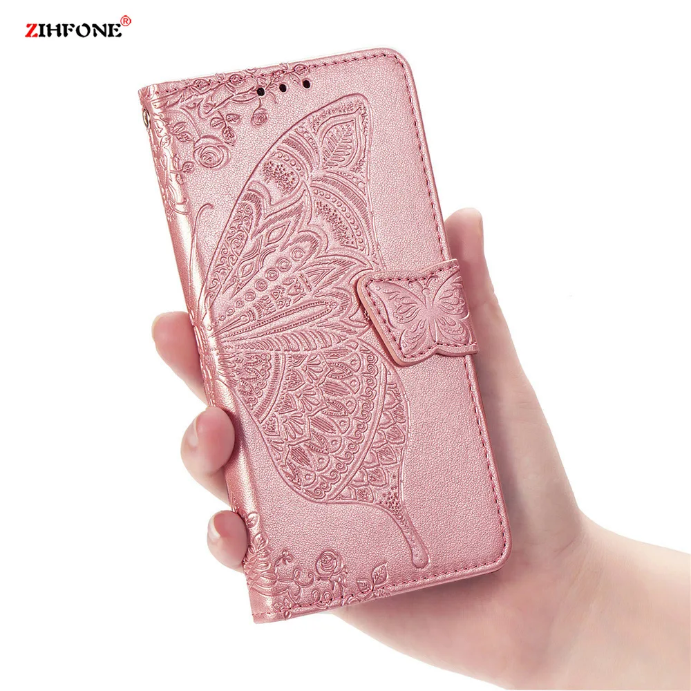 Fundas цветы для huawei Nova 3 3i Чехол кожаный флип противоударный Для 4 4e Чехлы бумажники