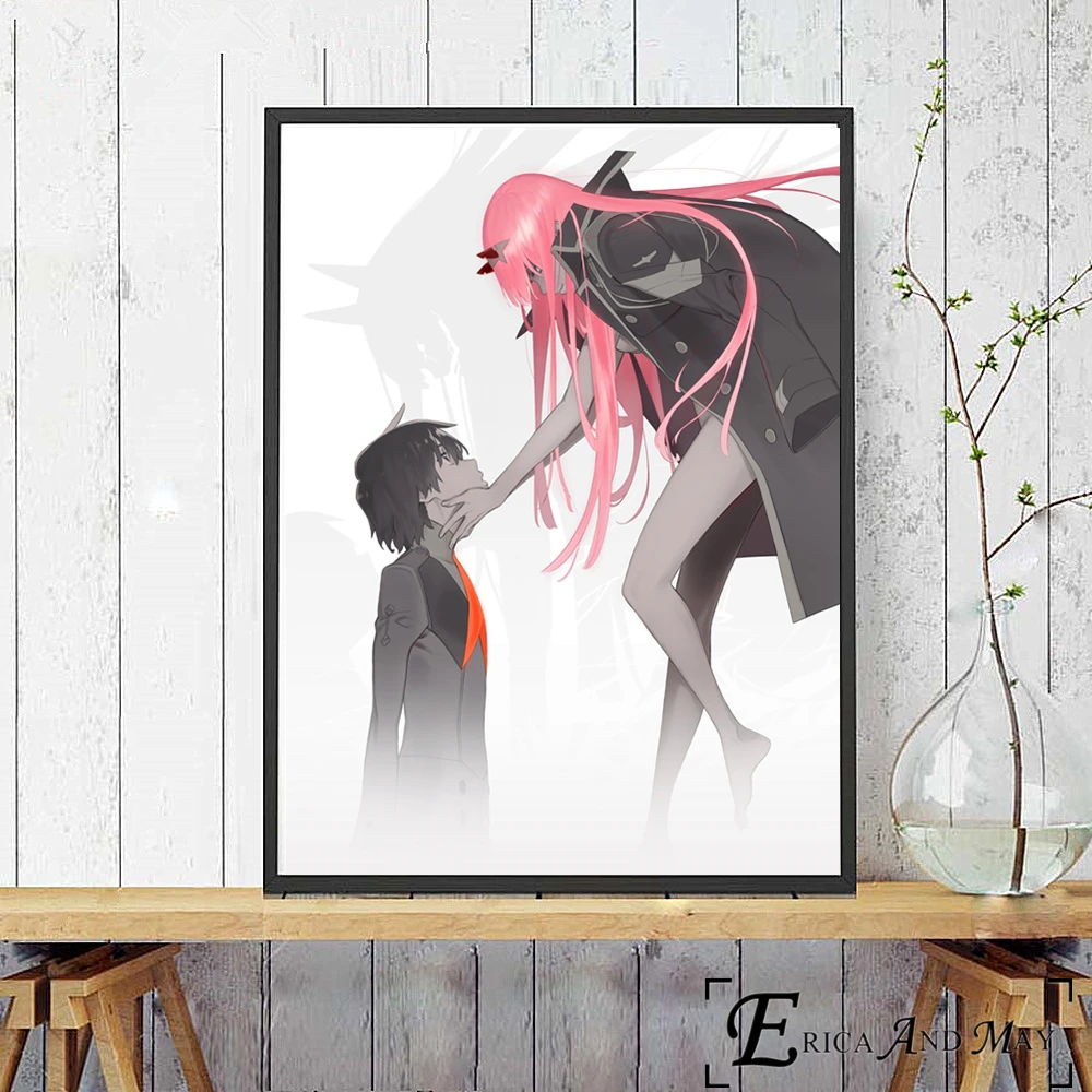 Darling In The Franxx сексуальные аниме фигурки печать на холсте современная живопись