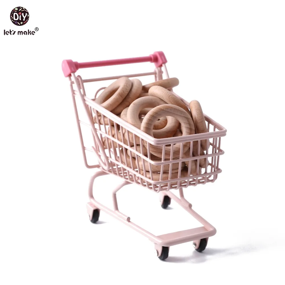 

Let's Make Baby Teether 50pc Beech Wood Rring Food Grade Wooden Teether Baby Nursing Accessories Safe and Natural Teething Toys