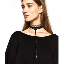 2016 nuevo boho collar choker cinta borla collar de joyería de las mujeres declaración de moda cuello redondo hecho a mano étnico burlesque collier