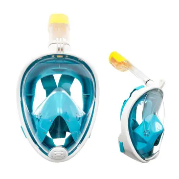 

Summer Seabed Swimming Diving Masks Snorkel Mask Full Face Snorkel Mask Easy Breath Anti-fog Anti-leak Snorkeling Gear