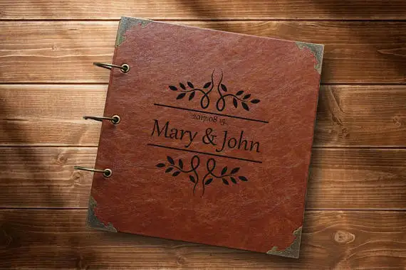 Leaf Guest Book Leather Custom Wedding Guestbook In Leaf Guest Book Leather Custom Wedding Guestbook In Signature Books From Home Garden On Aliexpress Alibaba Group