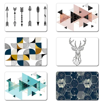 

Nordic Geometric Deer Arrow Rainbow Cool Designs Nature Rubber Table Mouse Pad Laptop Computer Enclosure Mousepad Mat