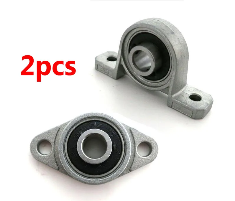 2pcs Pillow Block Vertical Ball Bearings/Horizontal bearing w bracket