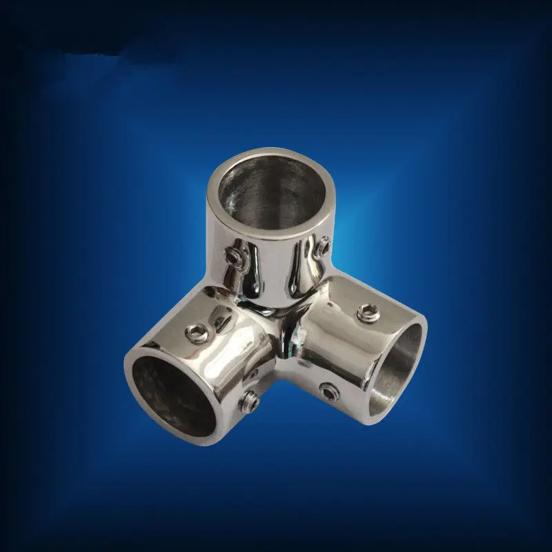 Stainless Steel 1/" 3-Way Corner Fitting