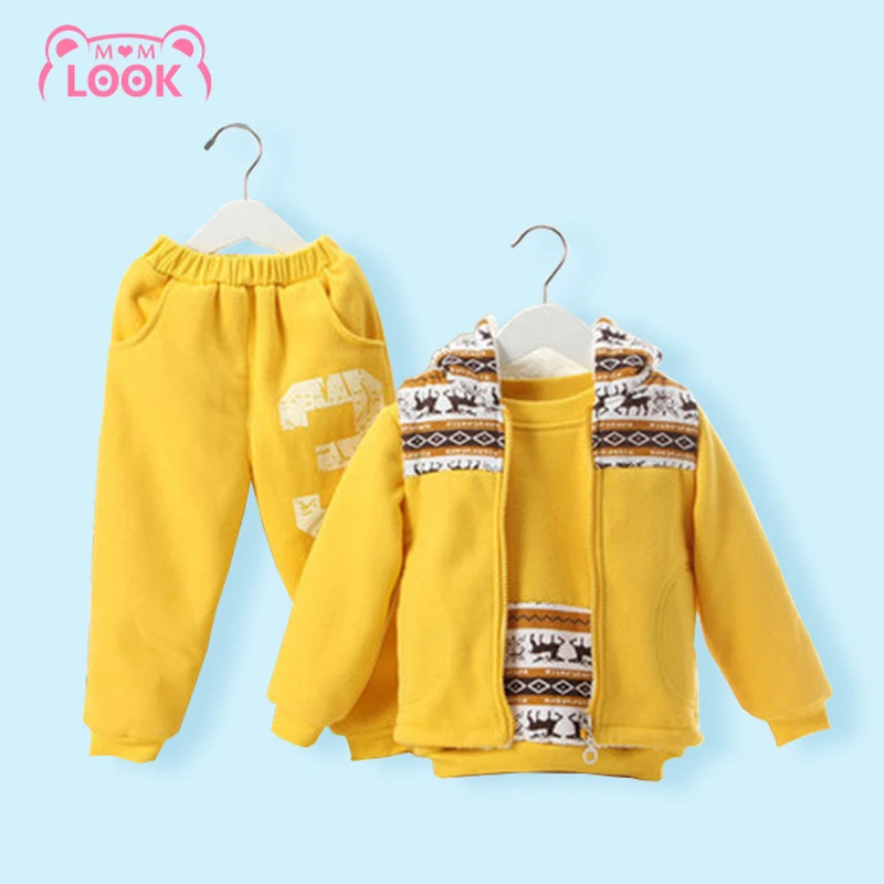 Boys Clothing Sets 2020 Winter Toddler Girls Clothes 3Pcs Outfit Kids Tracksuit For Suit Children 1 2 3 4 5 6Year | Детская одежда и