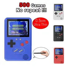0,5 см ультра-тонкие портативные игровые консоли " с цветным экраном детские игровые консоли с памятью 500 в 1 видеоигры консоли