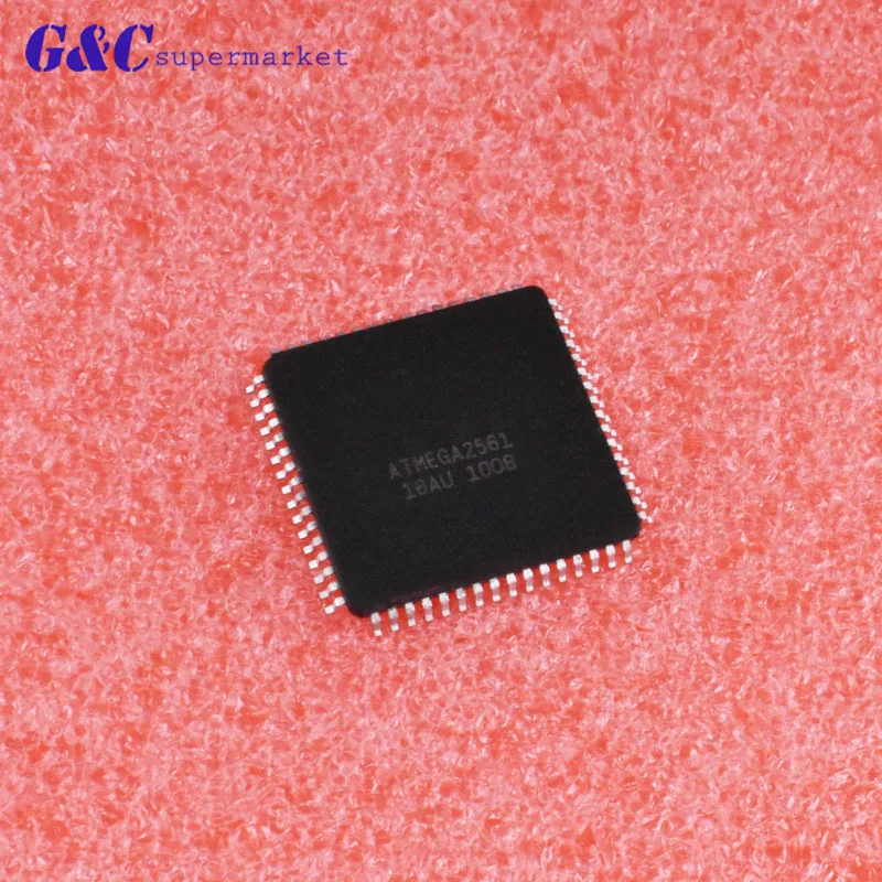 1PCS ATMEGA2561-16AU 64TQFP 8-bit Microcontroller with 64K/128K/256K Bytes In-System Programmable Flash