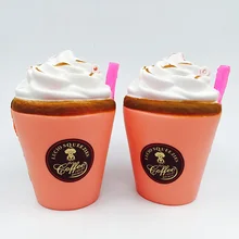 Игрушки-антистресс 20 штук кавайный мягкий розовый чашка для кофе с молоком медленно распрямляющийся мягкий телефон ремни детские подарки игрушки