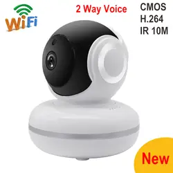 Новый 1MP 2MP Wi-Fi Камера CMOS H.264 ИК 10 м Поддержка 64 г карты памяти и 2 способ голосовой Беспроводной камера