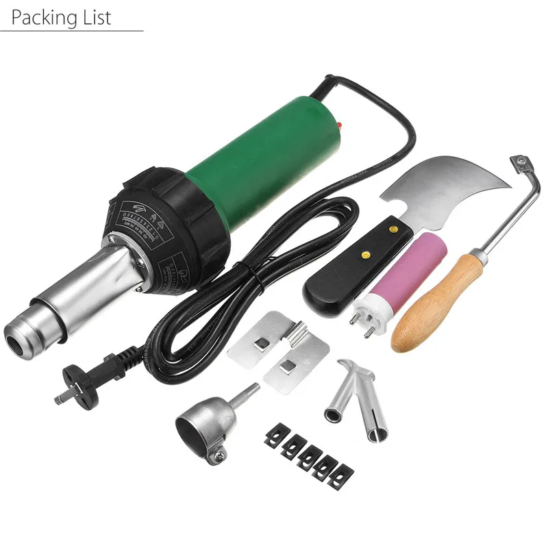 

220V 1600W Plastic Integrated Welders Hot Air Welding Torch Gun Heating Core Set Plastic Welding Machine 3000Pa Welding Torch