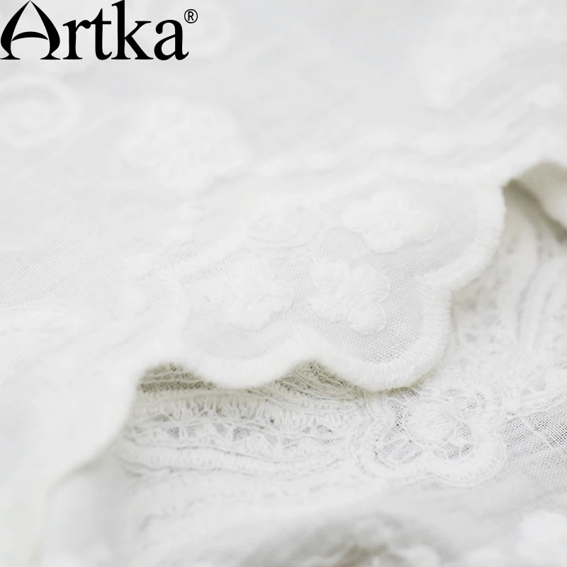 Artka женская весна чешские белое платье 2015 новое поступление дышащий материал