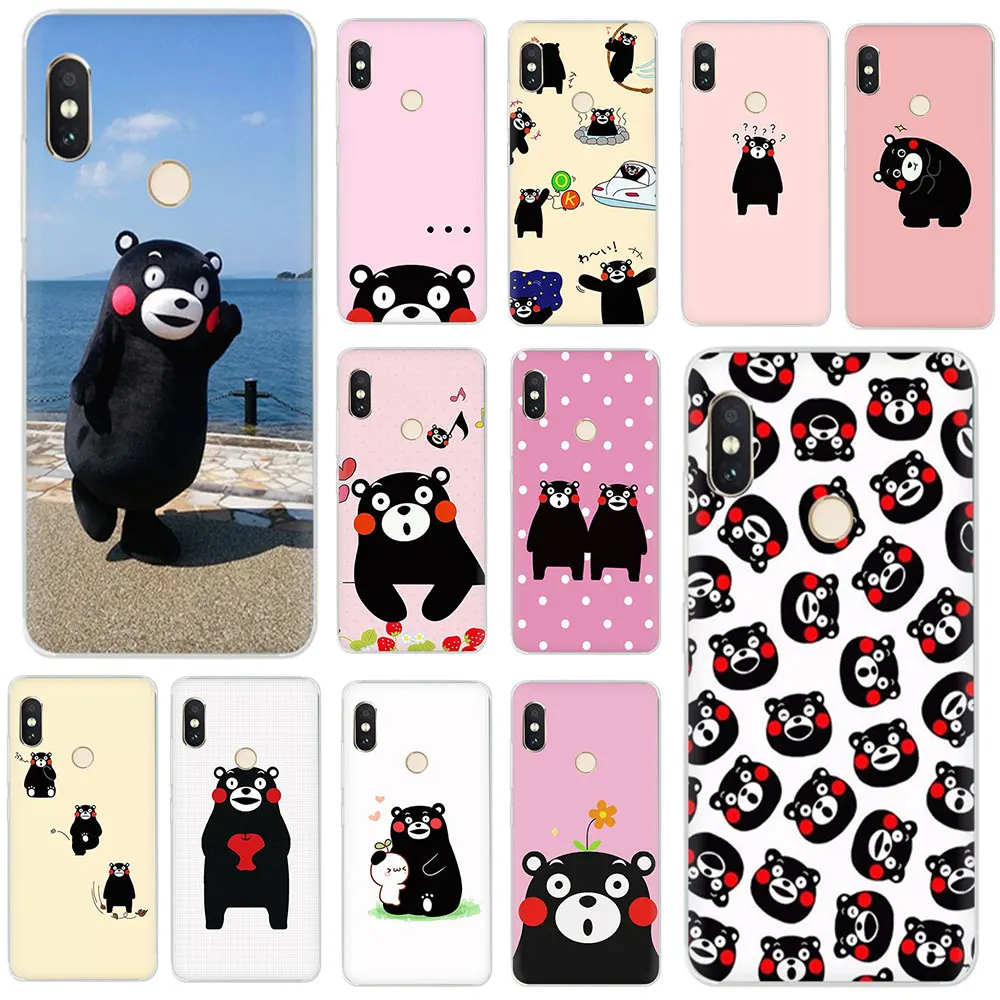 Kumamon милый медведь жесткий чехол для телефона Япония Xiaomi Mi Mix 2S Max 3 F1 5S 6 8 9 SE A2 Lite A1 9T