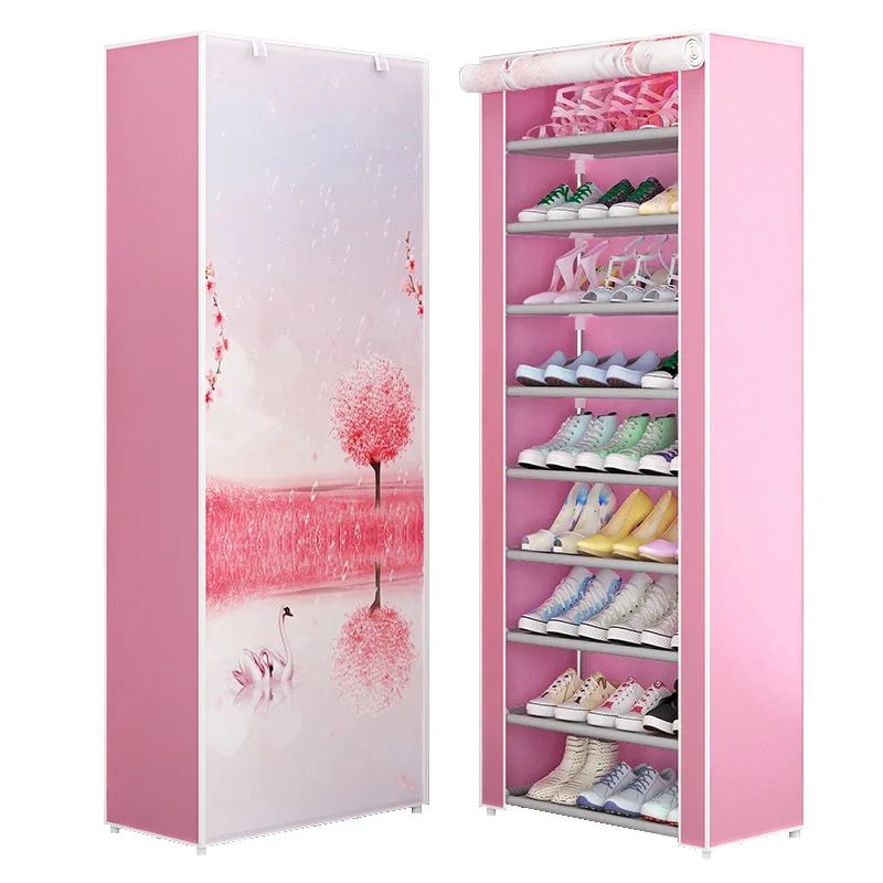 Shoe Frame Simple Multi-layer Household Dust Assembly Economical Space Dormitory Shelf Storage Cabinet Organizer | Мебель
