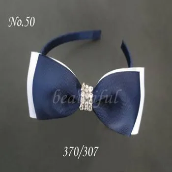 

100 pcs BLESSING Boutique Good Girl Woven Headband accessories 5" Bowknot Hair Bow Clip 186