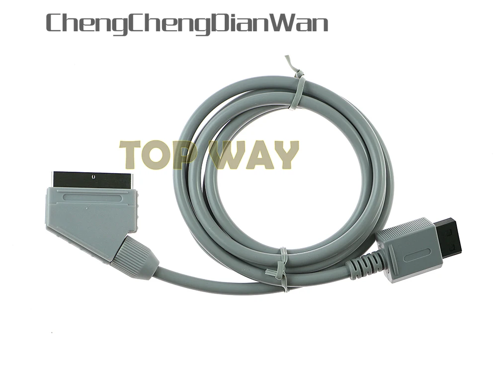 ChengChengDianWan High Quality Connectors RGB Scart Cable For Nintendo Wii HD HDTV AV Cord Cable