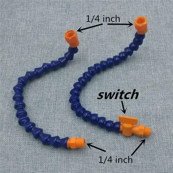 

1/4"thread flexible water oil coolant pipe,plastic windjet blowing air knife nozzle,windjet spray nozzle,cooling dust removal