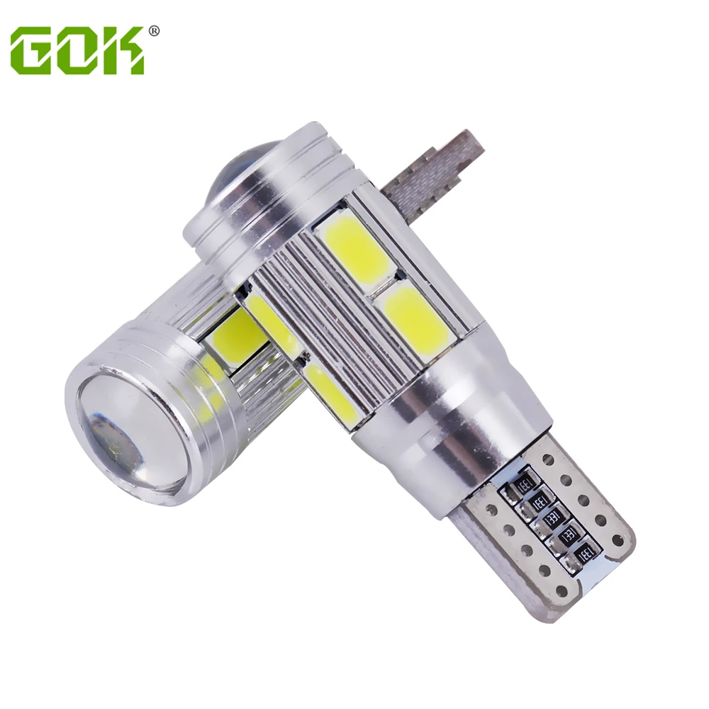 2 X T10 LED canbus W5W 194 Xenon Белый СВЕТОДИОД CANBUS 10LED без ошибок OBC t10 10SMD 5630 5730 с объективом