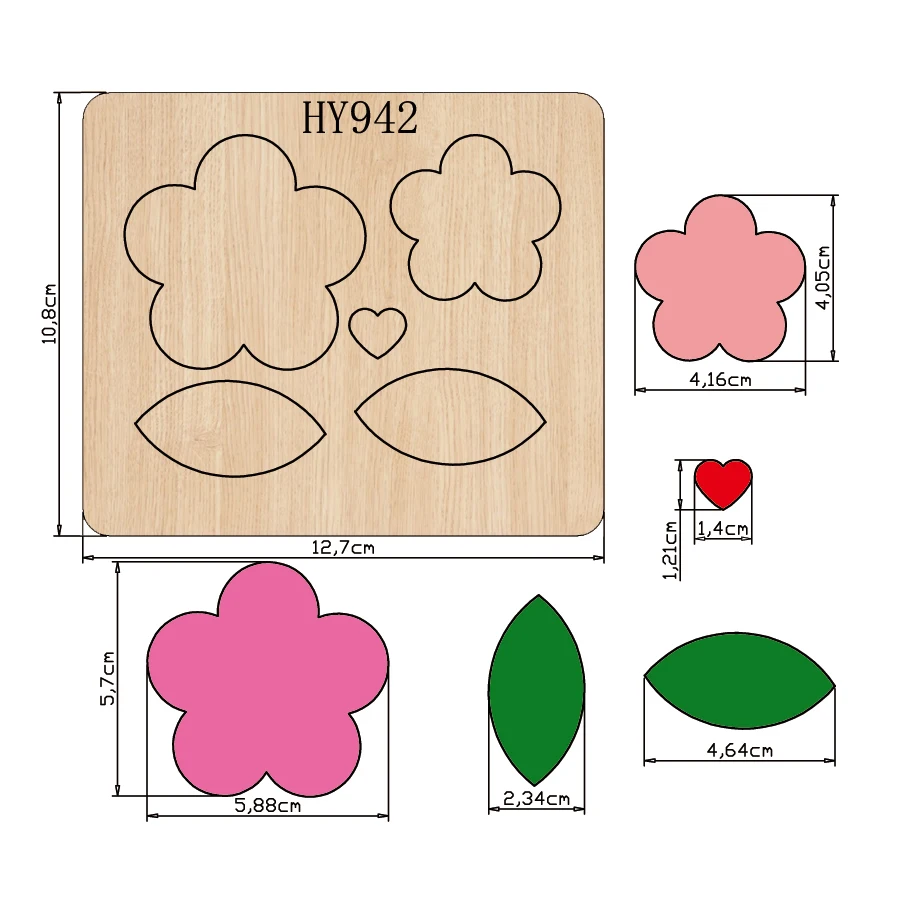 

flowers cutting dies 2019 new die cut &wooden dies Suitable for common die cutting machines on the market