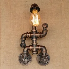 Loft Style Creative Retro Water Pipe Lamp Industrial Vintage Wall Light Fixtures For Edison Wall Sconce Indoor Lighting Loft Style Creative Retro Water Pipe Lamp Industrial Vintage Wall Light Fixtures For Edison Wall Sconce Indoor Lighting