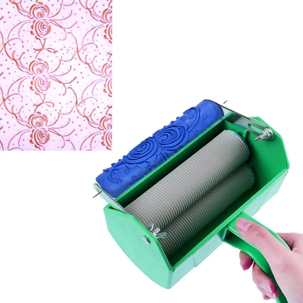 

Soft Rubber Pattern paint roller Painting Brush DIY Wall Art Decoration Embossing Tool rodillo para pintar rouleau peinture 2019