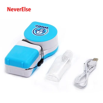 

Greenhouse Plant Cooler Fan Mini-Air Conditioner Adjustable+Sponge+Water Bottle,Battery-Powered/USB Fans for Hydro Grow Box Tent