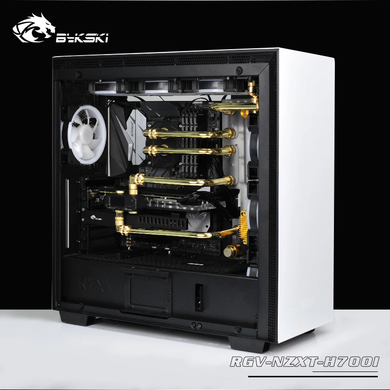 Bykski водный охладитель водной плиты для NZXT H700B Case, RBW(5 V), подходит для водяного охлаждения здания