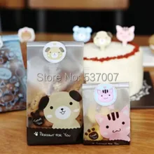 240 шт./лот милый ПЭТ бумажный пакет для печенья наклейка на упаковку крафт Печать Стикеры индивидуальная клейкая наклейка для свадьбы выпечки посылка этикетка