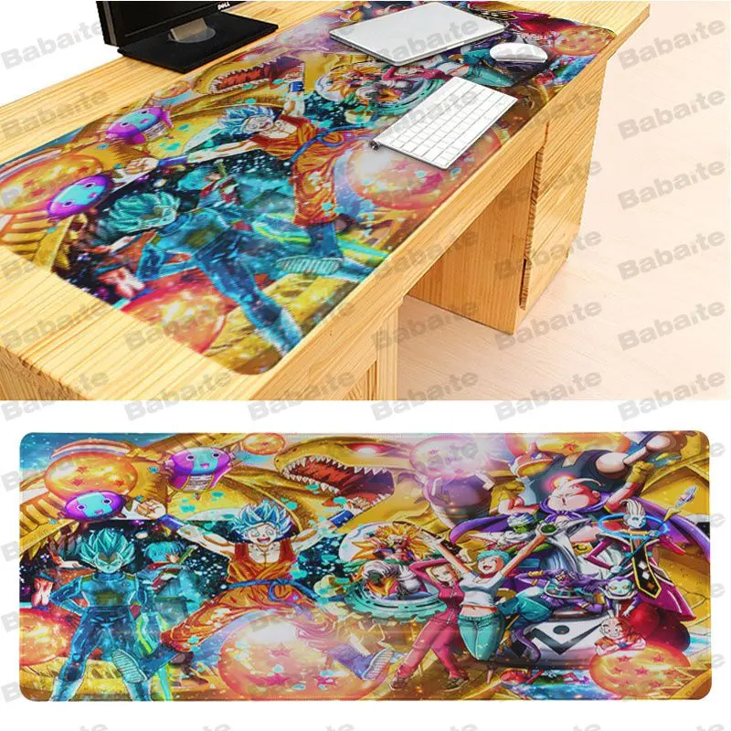 Babaite Vegeta DIY Дизайн Шаблон игра защелка для мыши Размер для 40x90 см компьютерный коврик для мыши - Цвет: Lock Edge 40X90cm