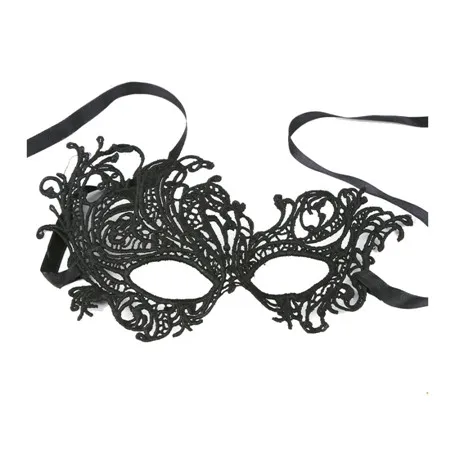 Черная сексуальная Маскарадная маска из кружева для карнавала Хэллоуина Маскарад Полулицо мяч Вечерние Маски праздничные вечерние принадлежности#15 - Цвет: C