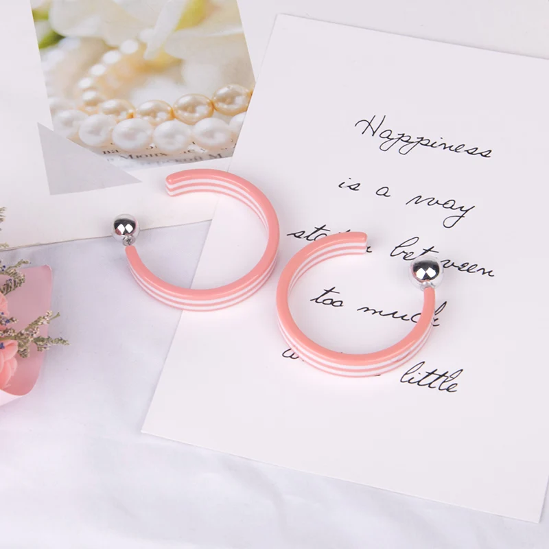 GuanLong Vintage Resin Round Earrings for Women Fashion Jewelry Big Geometric Circle Acrylic Party Large Drop Earring Brincos (4)