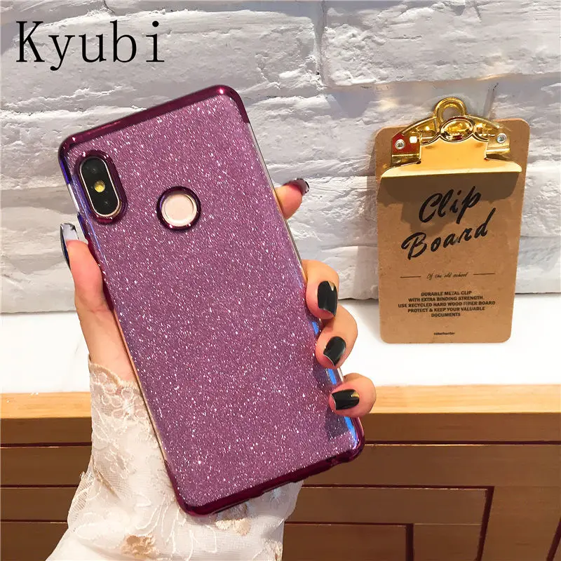 

Glitter Bling case for Xiaomi mi A1 5X 6X A2 8 SE MAX 3 MIX 2S 2 MI6 redmi 5 plus 6a s2 note 5a 6 5 pro 4 4x Plating TPU cover