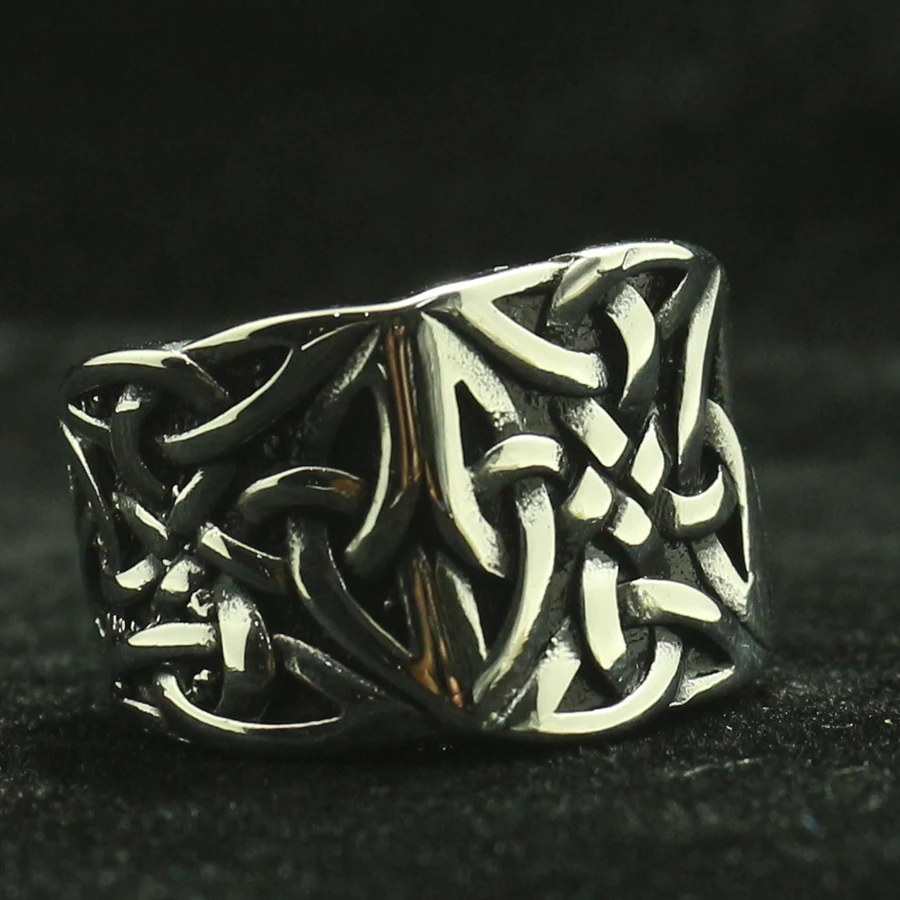 

316L Stainless Steel Cool Silver Viking Vintage Ring